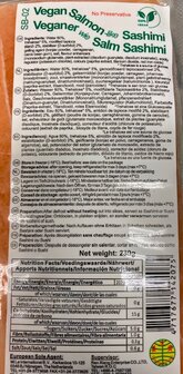 Vegourmet Vegan  Salmon-like Sashimi 230g *DIEPVRIESPRODUCT!!*