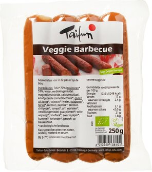 Taifun Veggie barbeque worstjes 250g
