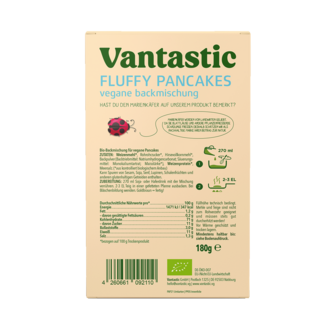 Vantastic Fluffy Pancakes, BIO, 180g