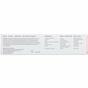 Kingfisher Strawberry Fluoride Free 100ml