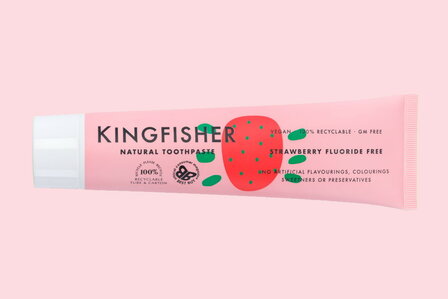 Kingfisher Strawberry Fluoride Free 100ml