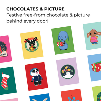 Moo free Bing milk choccy advent calendar 70g