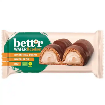 Bett&#039;r Bio Wafel Hazelnoot 33g