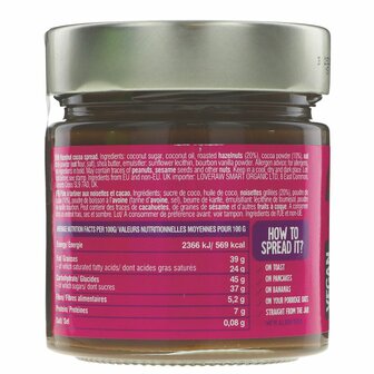 Loveraw Hazelnut cacao spread 250g