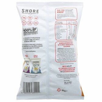 Shore Sriracha Seaweed Chips 80g
