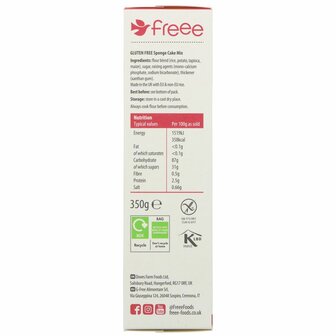 Doves Gluten Free Sponge Cake Mix 350g