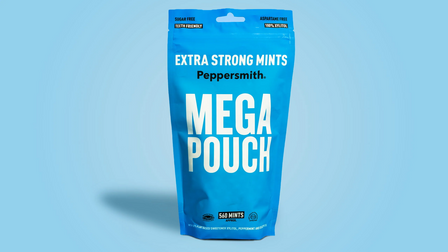 Peppersmith Mega Pouch Extra Strong Eucalyptus Xylitol Mints 330g (560 mints)