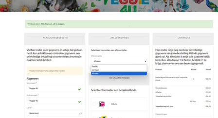 Lente Vegan Oranje Tompouce p/stuk Let op: alleen afhalen op maandag 27 april 11:00 - 17:00 uur