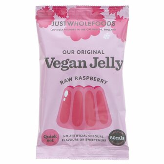 Just Wholefoods Jelly, Raspberry, Vegan 85g