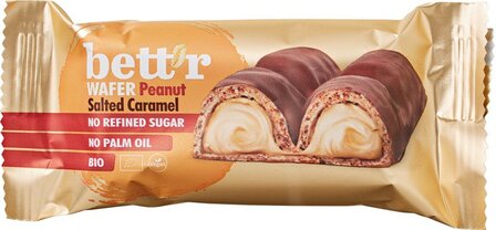 Bett'r Chocoladebar pinda salted caramel 33g