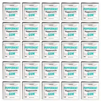 Peppersmith Pepermuntkauwgom 3 g zakjes x 1000 (2 stukken kauwgom)