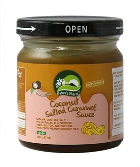 Nature's Charm Coconut Cocos salted caramel sauce 200g 