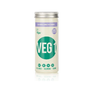 The Vegan Society VEG 1 multivitamin Blackcurrant 180 tablets * THT JANUARI 2027*
