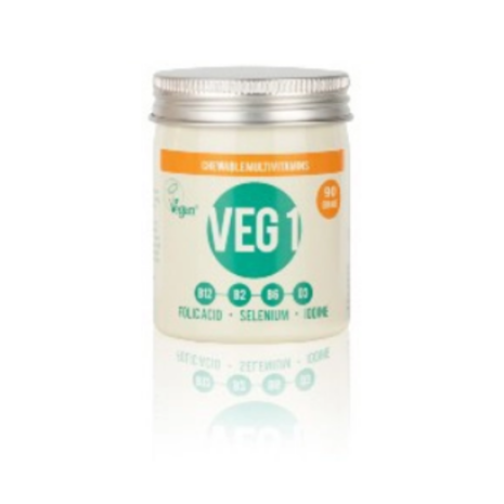 THE VEGAN SOCIETY VEG 1 multivitamin ORANGE 90 kauwtabletten  *THT FEB 2027*