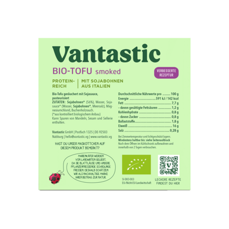 Vantastic Gerookte Tofu, Biologisch, 200 g