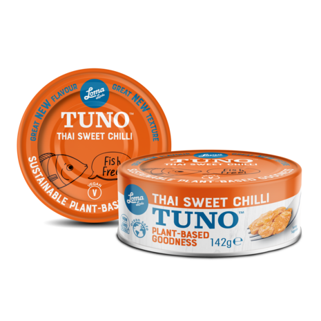 Loma Linda Fishless Tuno - Thai Sweet Chilli 142g *THT 12.09 2025*