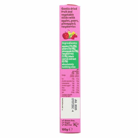Bear Splits Pineapple & Raspberry 100g