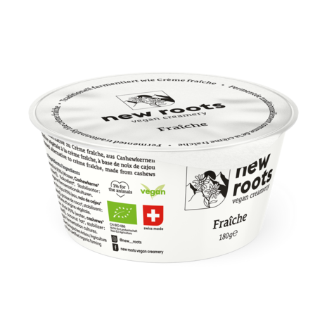 New Roots vegan creamery fra&icirc;che, bio, 180g *THT 27.04.2026*