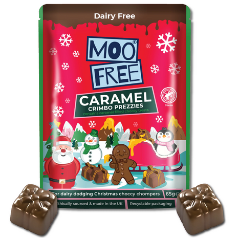 Moo Free Festive Caramel Filled Shapes 65g