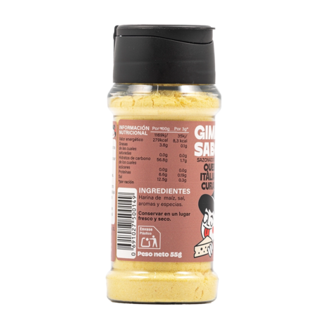 Gimme Sabor Queso Italiano Curado (Kruidenmix Plantaardig Kaasmaak Parmezaan) 55 g