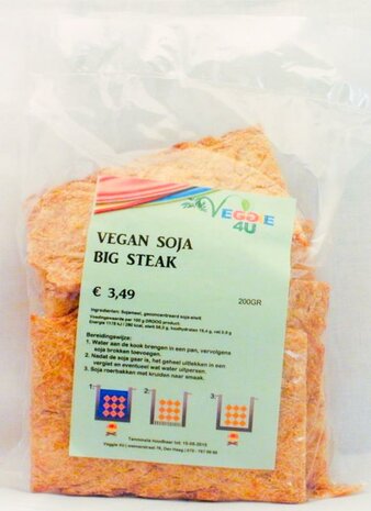 Veggie 4u Vegan Soja BIG Steak 200g