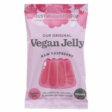 Just Wholefoods Jelly, Raspberry, Vegan 85g