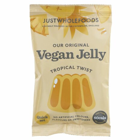 Just Wholefoods Jelly, Tropical, Vegan 85g 