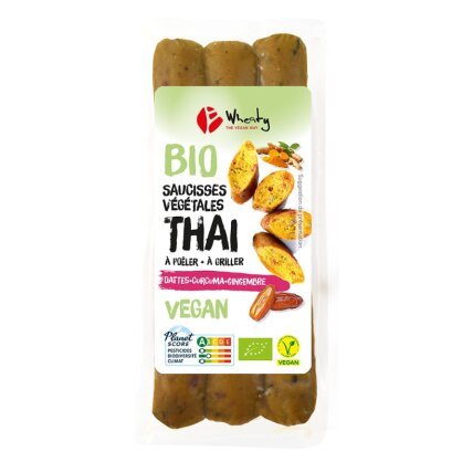 Wheaty Thaise Biologische Worstjes 120g