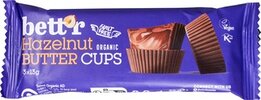 Bett'r Hazelnut butter cups 39g