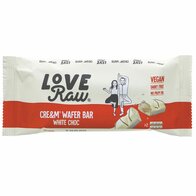 LoveRaw  Cre&m Filled White Choc Wafer 45g