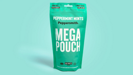 Peppersmith MEGA Pouch Peppermint Xylitol Mints 330g (approximately 560 mints)