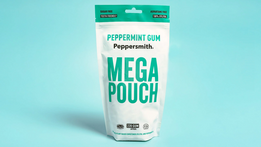 Peppersmith MEGA Pouch Peppermint Chewing Gum 330g (approximately 220 gums)