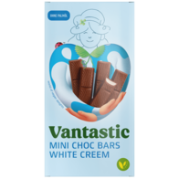 Vantastic Mini Chocoladerepen Witte Crème 100g