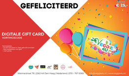 Veggie 4U Digitale Gift Card Gefeliciteerd € 25,-