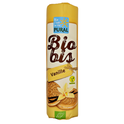 Pural Bio Biobis dubbele koekjes vanille 300g