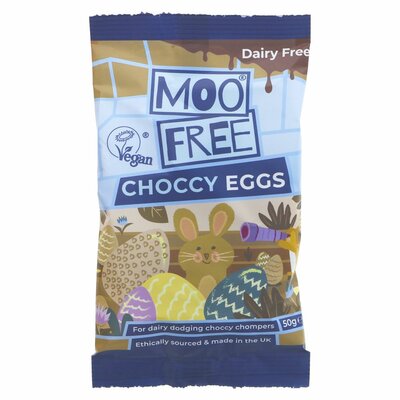 Moo Free Milk Choccy Mini Eggs 50g