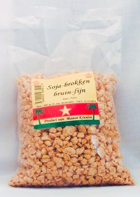 Maussie kruiden soja brokken bruin fijn 400g