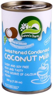 Nature's Charm gezoete gecondenseerde kokosmelk 200g *THT 01.12.2025*